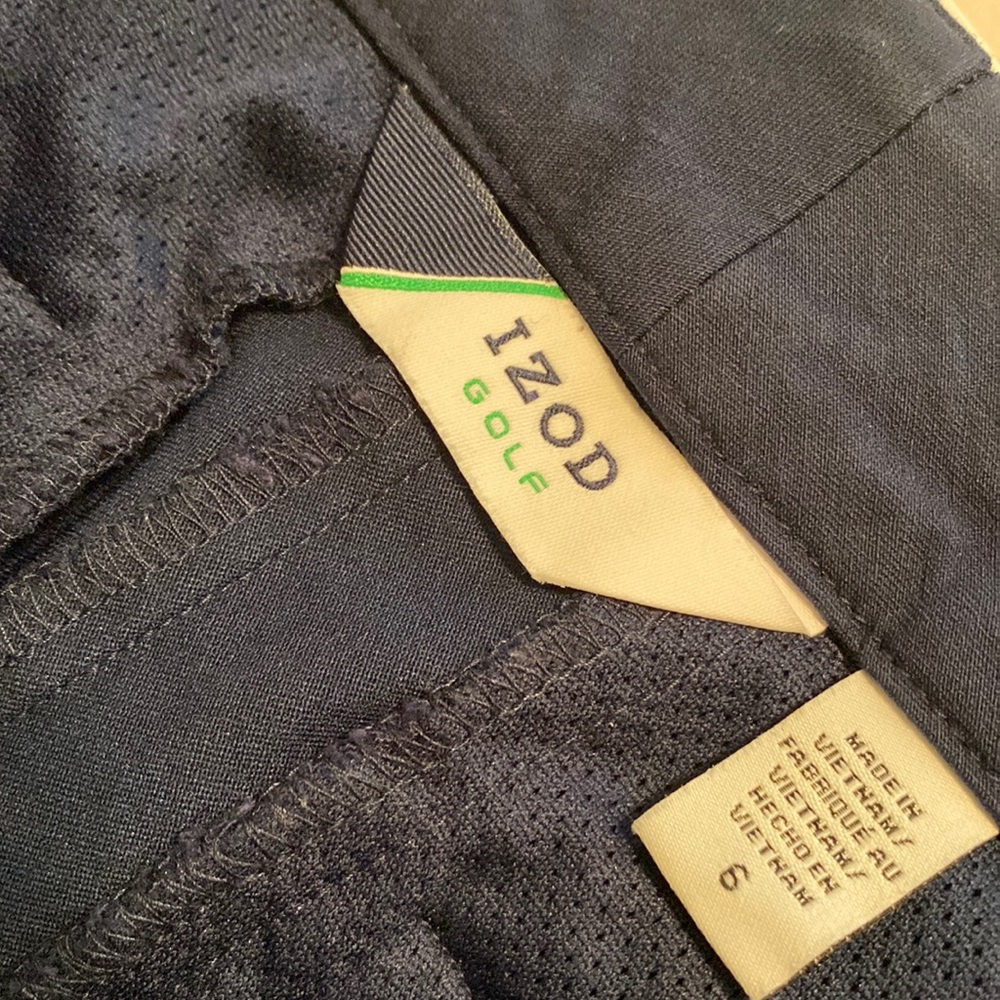 Izod golf knee length shorts.
